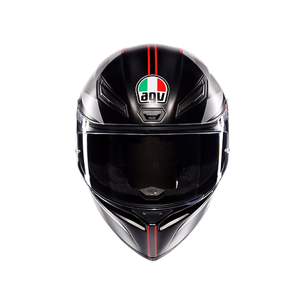 AGV K1 S HELMET - LAP MATT BLACK/GREY/RED (ISI & ECE2206) 