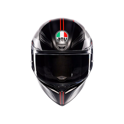 AGV K1 S HELMET - LAP MATT BLACK/GREY/RED (ISI & ECE2206) 