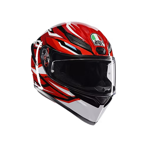 AGV K1 S HELMET - LION BLACK/RED/WHITE (ISI & ECE2206) 
