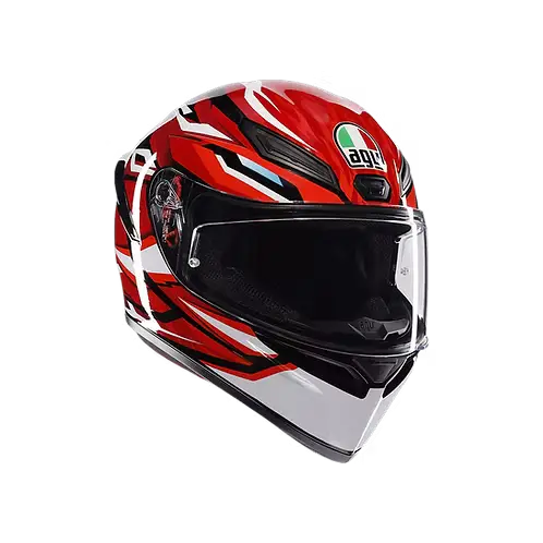 AGV K1 S HELMET - LION BLACK/RED/WHITE (ISI & ECE2206)