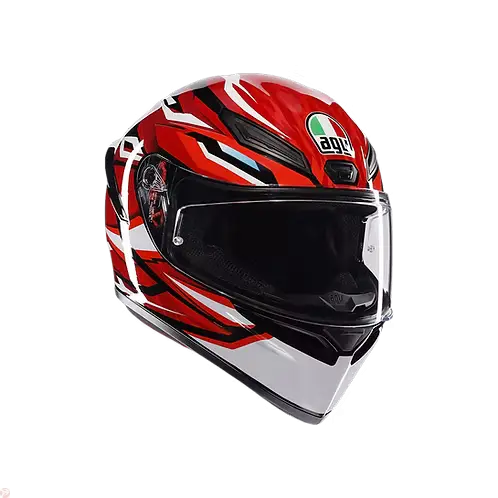 AGV K1 S HELMET - LION BLACK/RED/WHITE (ISI & ECE2206) 
