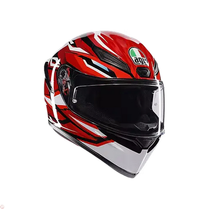 AGV K1 S HELMET - LION BLACK/RED/WHITE (ISI & ECE2206) 