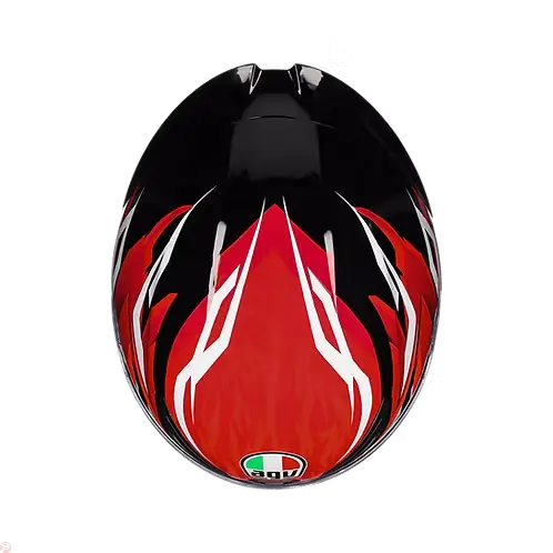 AGV K1 S HELMET - LION BLACK/RED/WHITE (ISI & ECE2206) 