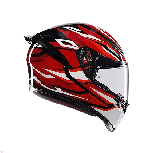 AGV K1 S HELMET - LION BLACK/RED/WHITE (ISI & ECE2206) 