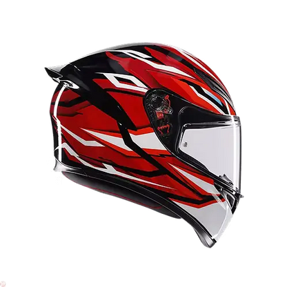 AGV K1 S HELMET - LION BLACK/RED/WHITE (ISI & ECE2206) 