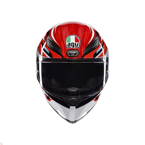 AGV K1 S HELMET - LION BLACK/RED/WHITE (ISI & ECE2206) 