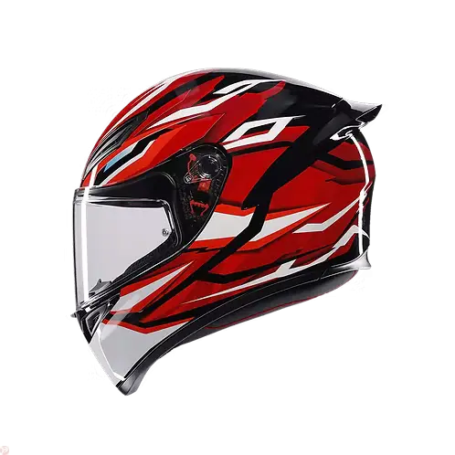 AGV K1 S HELMET - LION BLACK/RED/WHITE (ISI & ECE2206) 