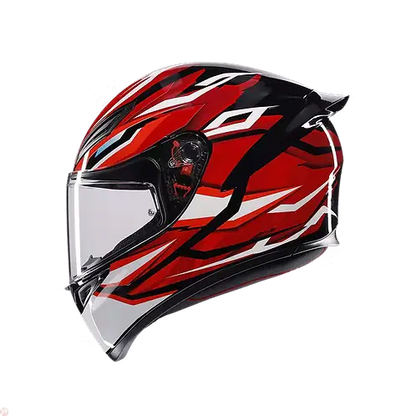 AGV K1 S HELMET - LION BLACK/RED/WHITE (ISI & ECE2206) 