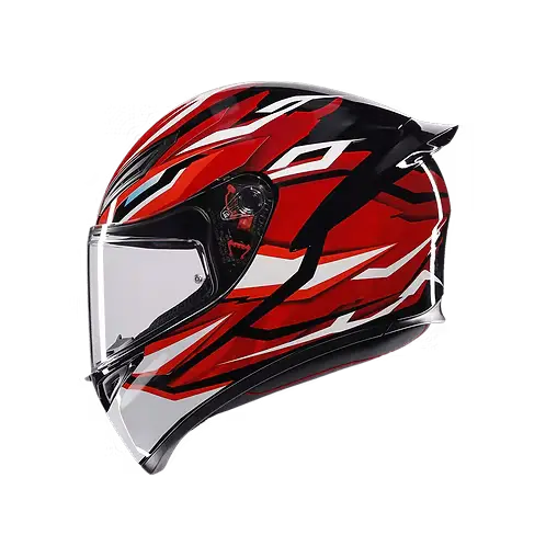 AGV K1 S HELMET - LION BLACK/RED/WHITE (ISI & ECE2206)
