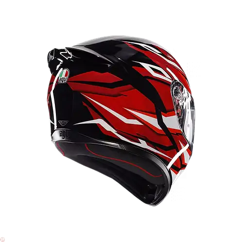AGV K1 S HELMET - LION BLACK/RED/WHITE (ISI & ECE2206) 