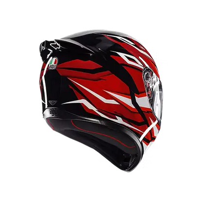 AGV K1 S HELMET - LION BLACK/RED/WHITE (ISI & ECE2206)