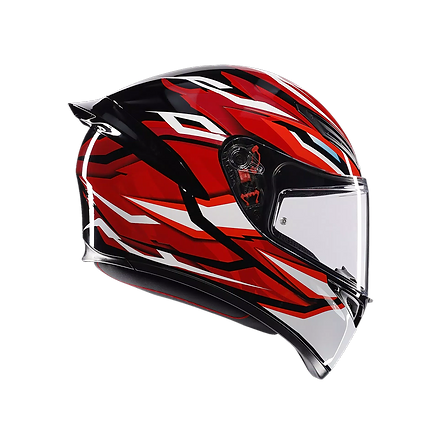 AGV K1 S HELMET - LION BLACK/RED/WHITE (ISI & ECE2206) 