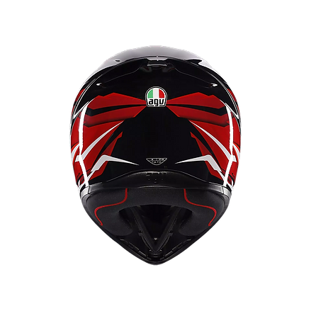 agv k1 s white AGV K1 S HELMET - LION BLACK/RED/WHITE (ISI & ECE2206)