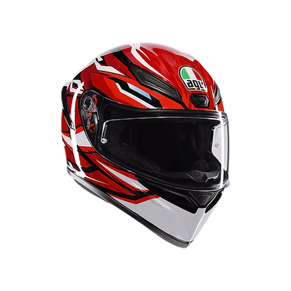 AGV K1 S HELMET - LION BLACK/RED/WHITE (ISI & ECE2206) 