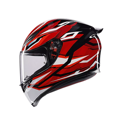 AGV K1 S HELMET - LION BLACK/RED/WHITE (ISI & ECE2206) 