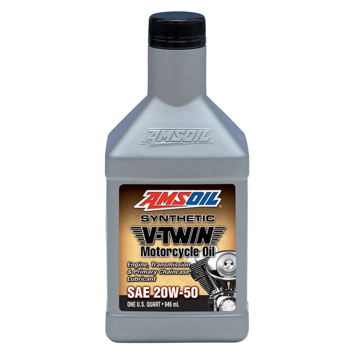 AMSOIL 20W50 SYNTHETIC V-TWIN MOTORCYCLE OIL 