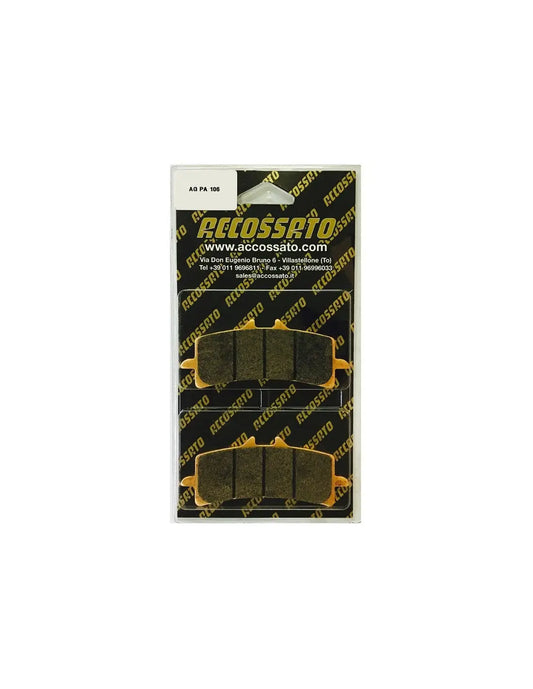 Accossato Brake Pads Kit For Motorcycle, AGPA106ST (Front) 