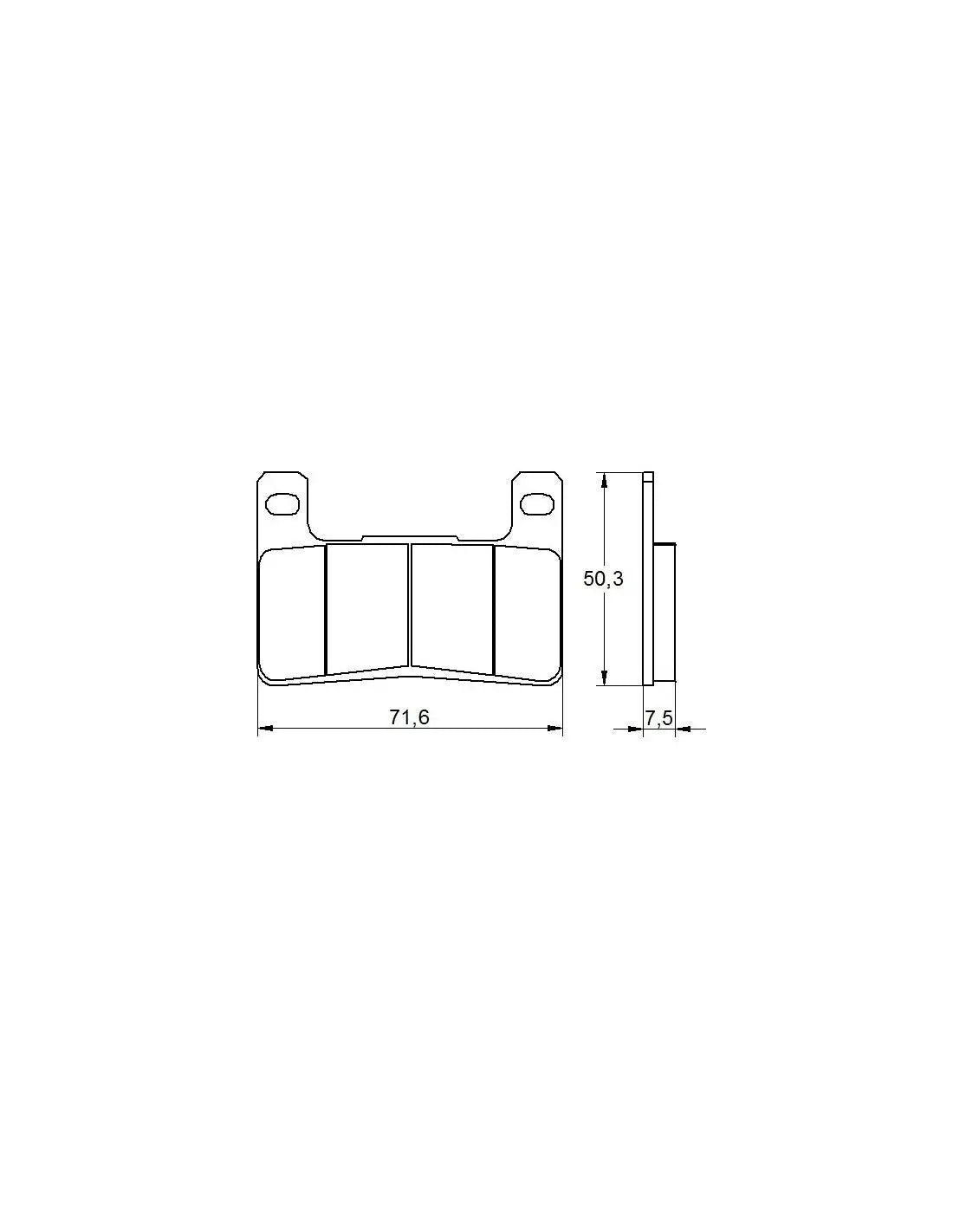 Accossato Brake Pads Kit For Motorcycle, AGPA109ST (Front) 