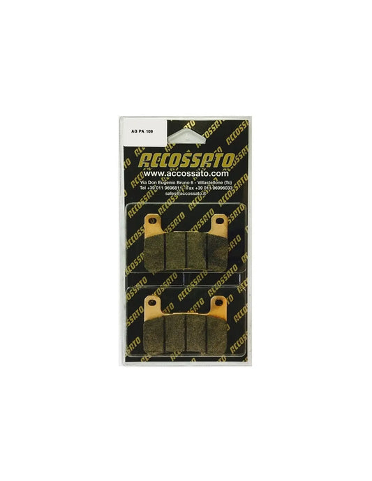 Accossato Brake Pads Kit For Motorcycle, AGPA109ST (Front) 