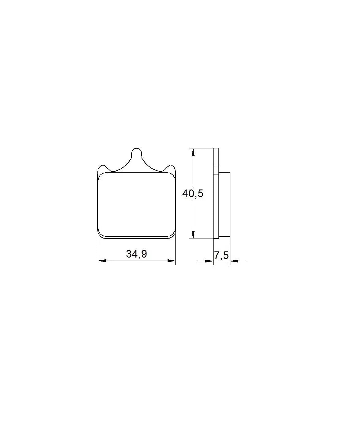 Accossato Brake Pads Kit For Motorcycle, AGPA112ST (Front) 