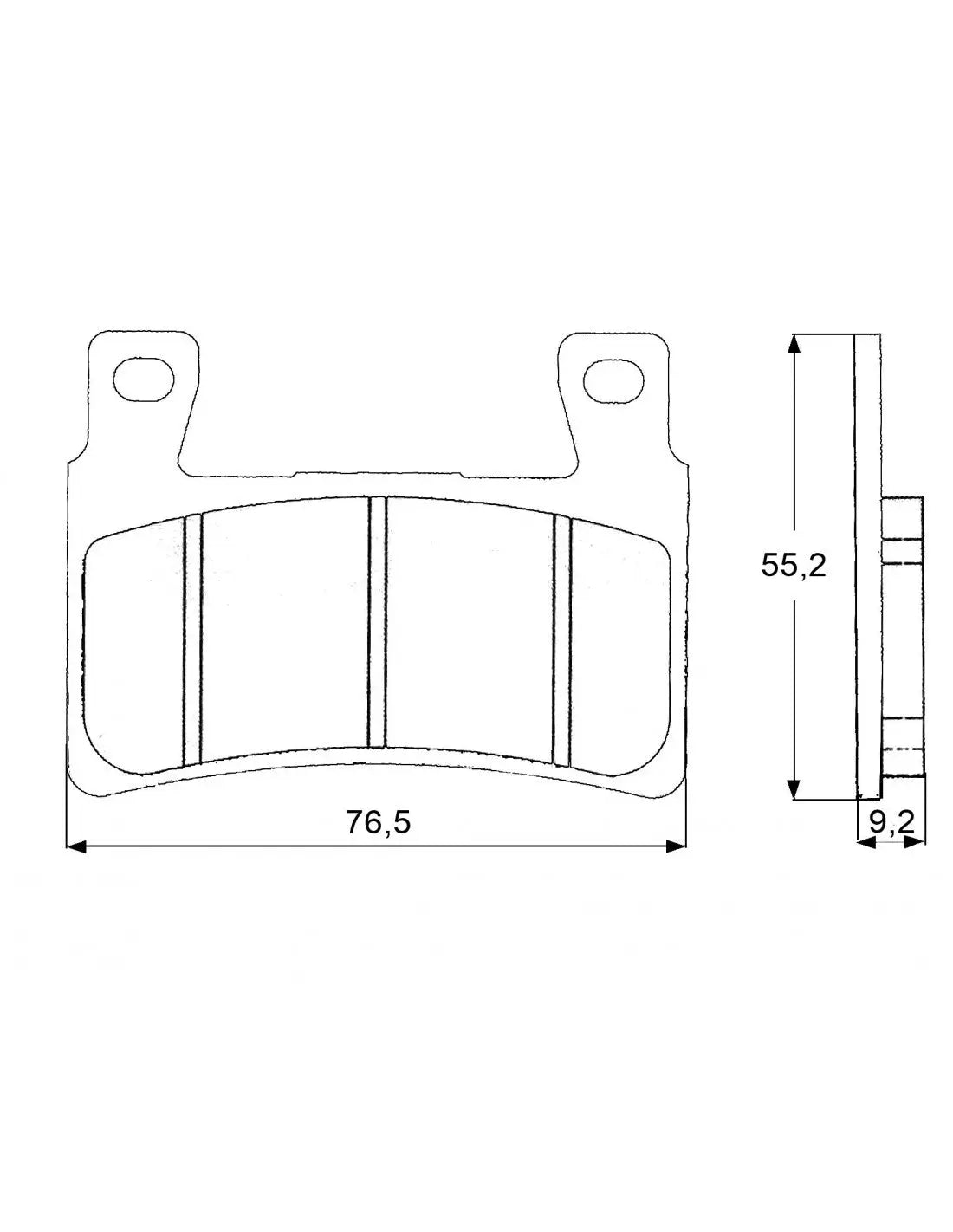 Accossato Brake Pads Kit For Motorcycle, AGPA140ST (Front) 