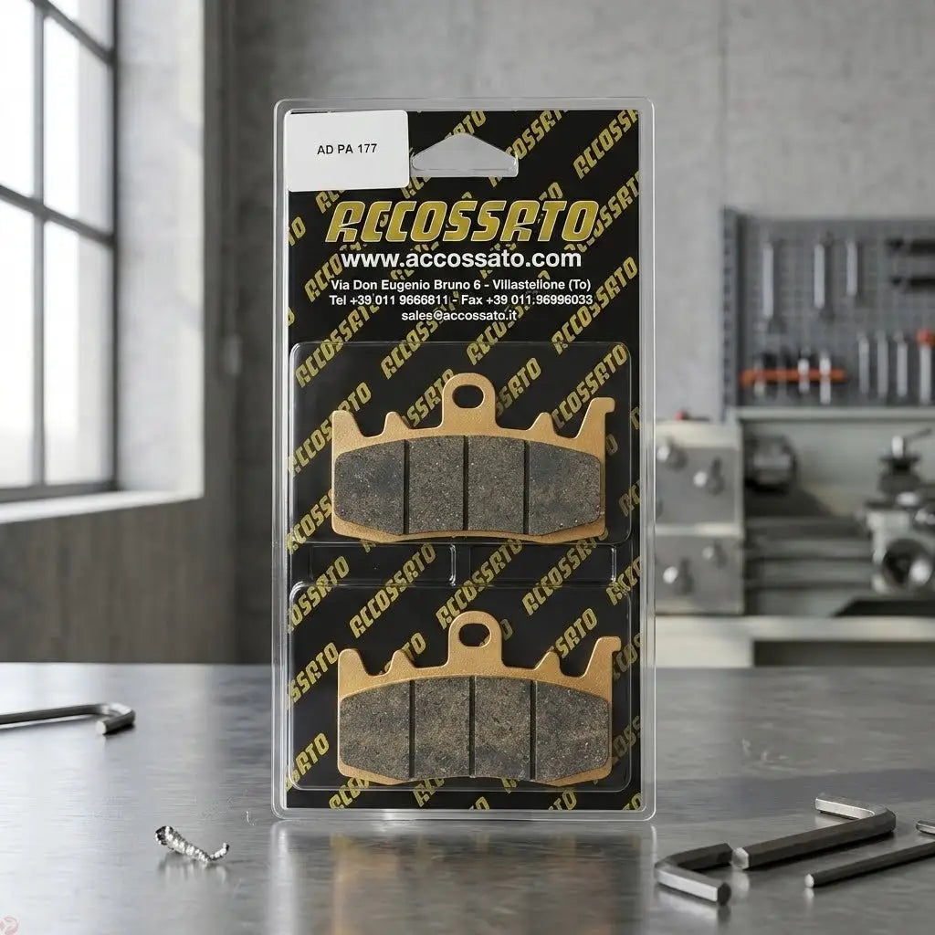Accossato Brake Pads Kit For Motorcycle, AGPA177EV1 (Front) 