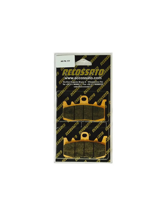 Accossato Brake Pads Kit For Motorcycle, AGPA177ST (Front) 