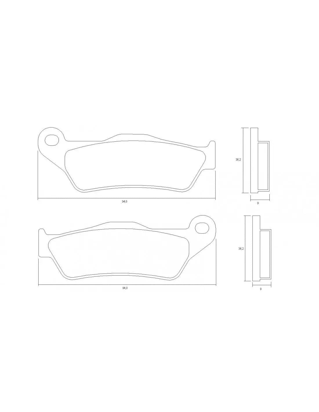 Accossato Brake Pads Kit For Motorcycle, AGPA218ST 