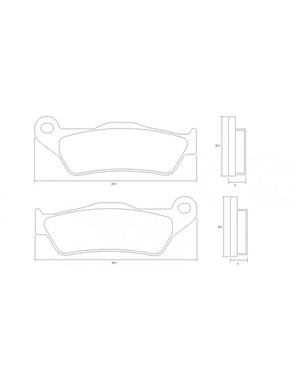 Accossato Brake Pads Kit For Motorcycle, AGPA218ST 
