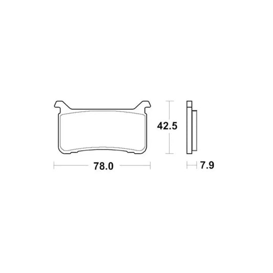 Accossato Brake Pads Kit For Motorcycle,  AGPA250ST 