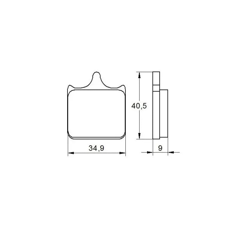 Accossato Brake Pads Kit For Motorcycle, AGPA55ST 