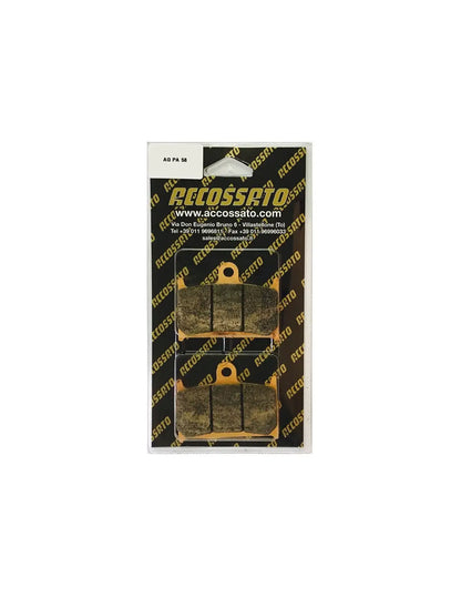Accossato Brake Pads Kit For Motorcycle, AGPA58ST (Front) 