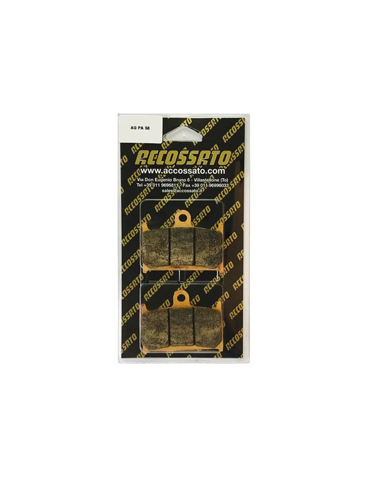 Accossato Brake Pads Kit For Motorcycle, AGPA58ST (Front) 