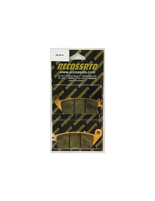 Accossato Brake Pads Kit For Motorcycle, AGPA81ST (Front) 