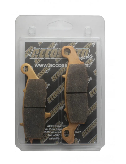 Accossato Brake Pads Kit For Motorcycle,  AGPA94ST (Front) & (Rear) 