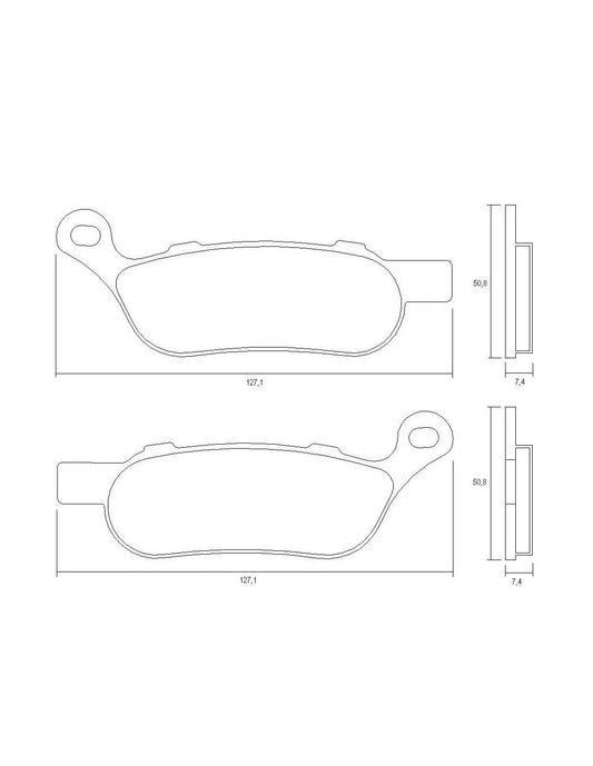 Accossato Brake Pads Kit For Motorcycle, AGPP213ST 