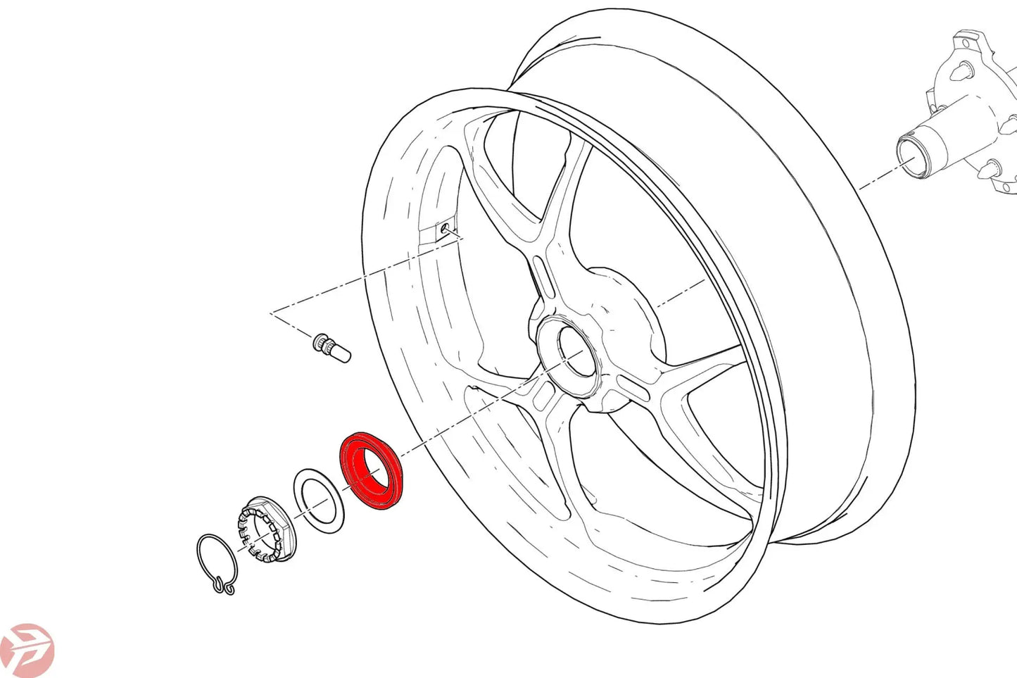 CNC Conical Spacer Rear Wheel Nut For Ducati 