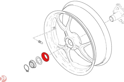 CNC Conical Spacer Rear Wheel Nut For Ducati 