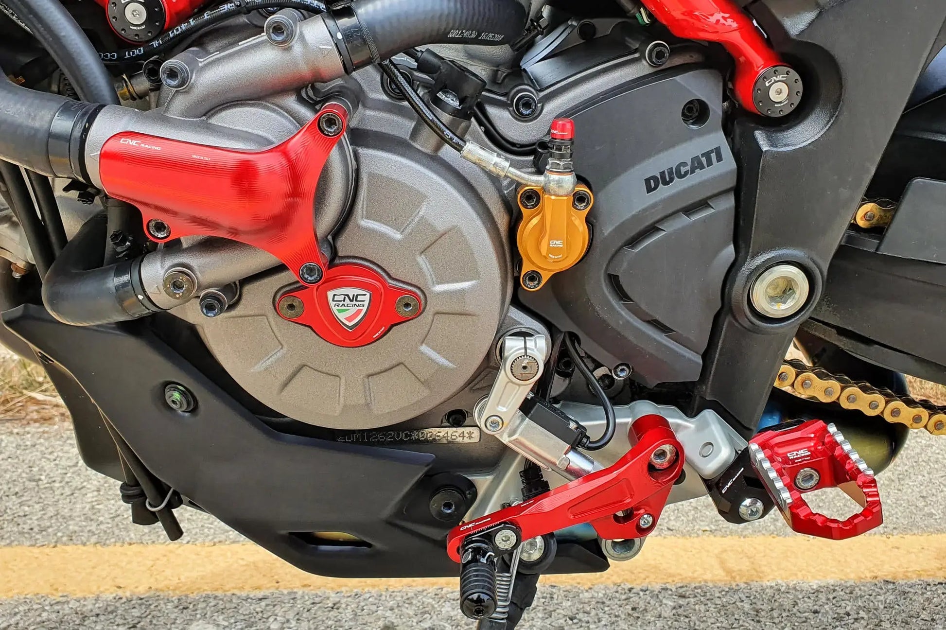 CNC Racing Water pump guard For Ducati (Black) 