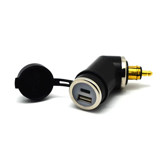 Cliff Top DIN to USB/USB Type-C (Angled) Adapter 36W 