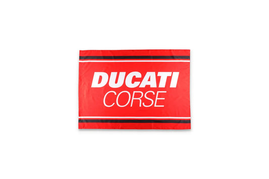 Ducati Racing Flag  - Logo (100% Polyester) 