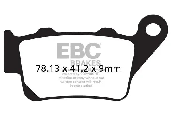 EBC Brake pad - FA208R Fully Sintered - (Front) 
