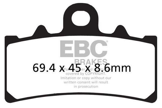 EBC Brake pad- FA606HH Fully Sintered - EBC (Front) - Pathpavers