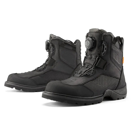 Icon Stormhawk Waterproof Boots - Black 