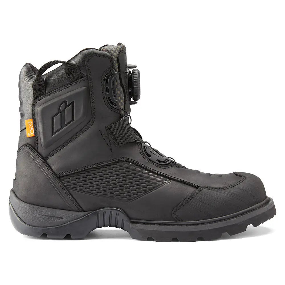 Icon Stormhawk Waterproof Boots - Black 
