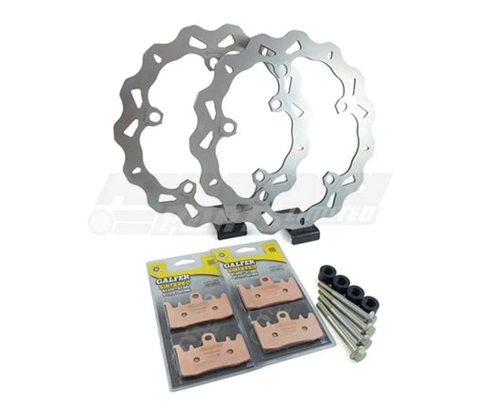 Galfer Oversize Front Brake Kit - Increase to 320mm (Includes Discs, Sintered Pads & Caliper Brackets) Galfer