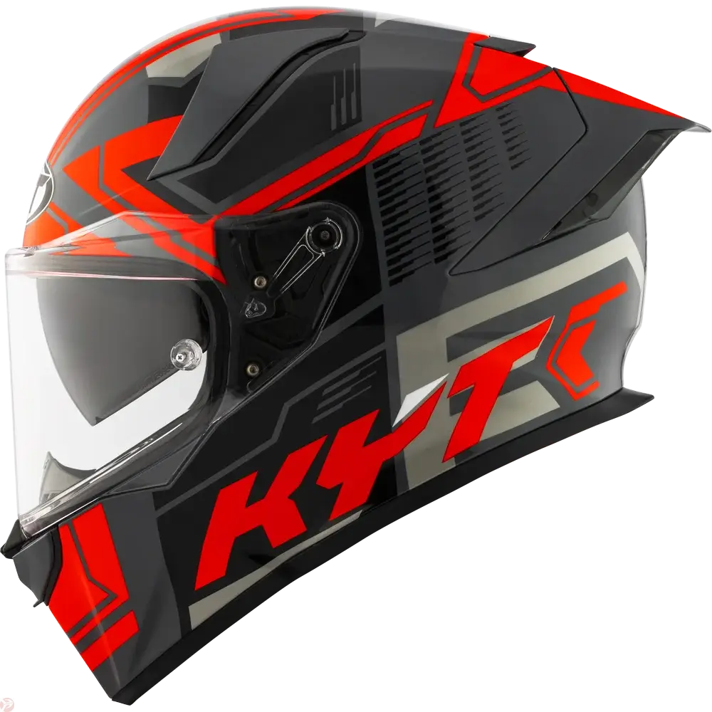 KYT R2R PRO OCTANE RED HELMET 