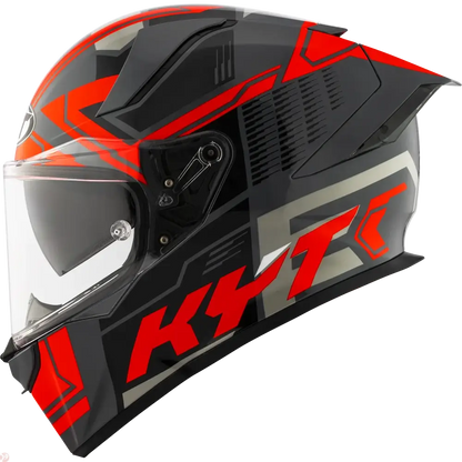 KYT R2R PRO OCTANE RED HELMET 