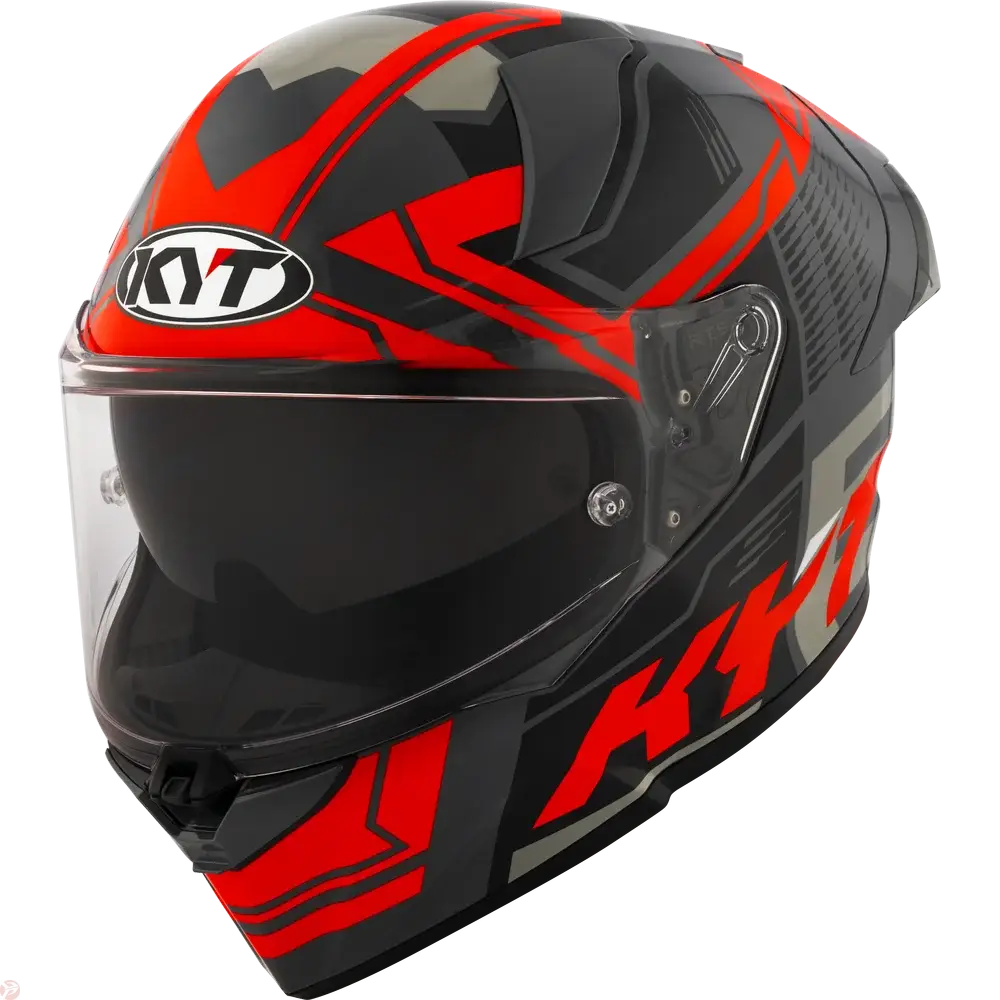 KYT R2R PRO OCTANE RED HELMET 