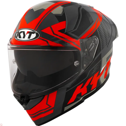 KYT R2R PRO OCTANE RED HELMET 